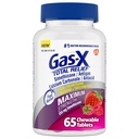 Gas-X 含最大强度气体减量的化学药片 250 mg 和 Heartburn 减量钙碳酸盐 750 mg , Bloating Relief, Mixed Berries - 65 count