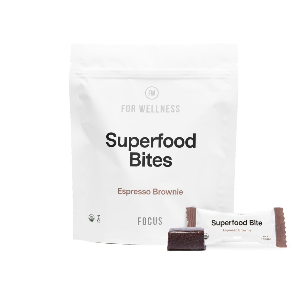 健康超食物聚焦点(10个计数),Cocoa Espresso Brownisie – 减少脂肪,改善文摘和支持大脑功能
