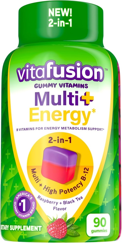 * Gummy Vitamins,含有B维生素以提供能量代谢支持*,90 Counter