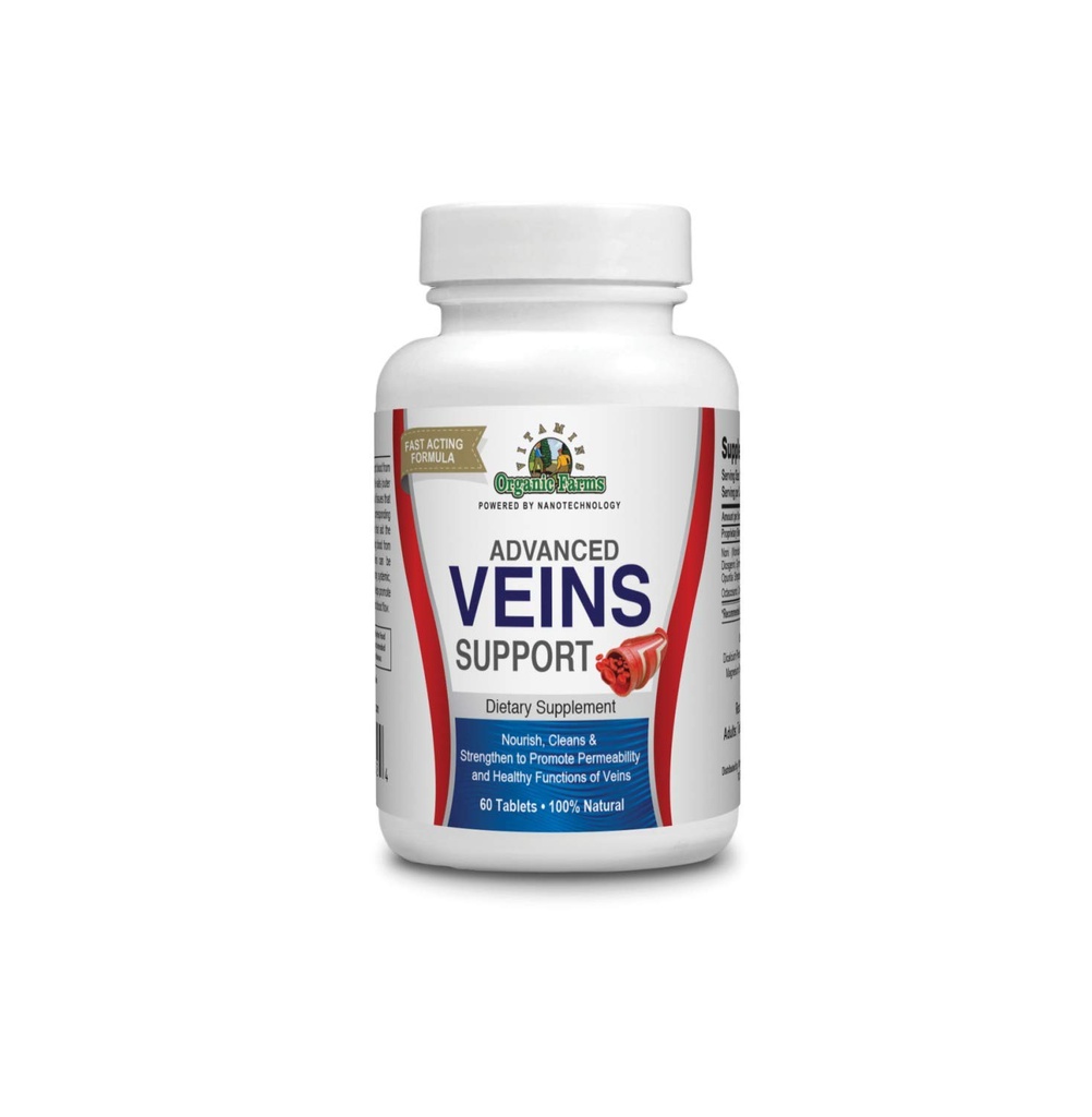 有机农场 维生素 OFV Veins 支持补充-60平板-100% 自然饮食补充
