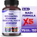 NAD+ 跨Resveratrol Berberine Quercetin Fisetin 牛奶硝酸盐 - 美国制造