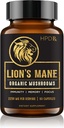 HPD Rx Lion的Mane蘑菇提取器 Capsules Natural Nootropic, 支持记忆和焦点, 豁免助推器 - 强力蘑菇补充剂 QQ 2250 mg, 90 Capsules, Pack of 1