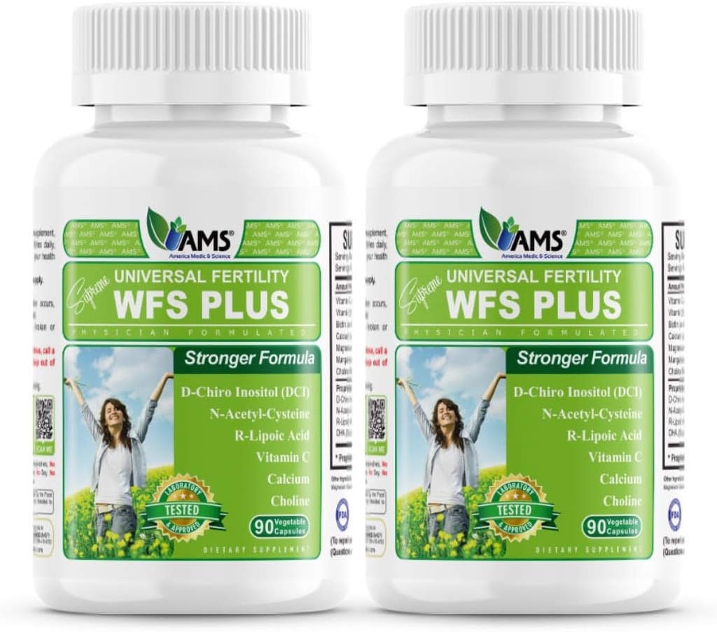 美国医学和科学WFS妇女生育补充(90 Capsules) 支持卵巢健康 =========================================================================================================================================================================================================================================