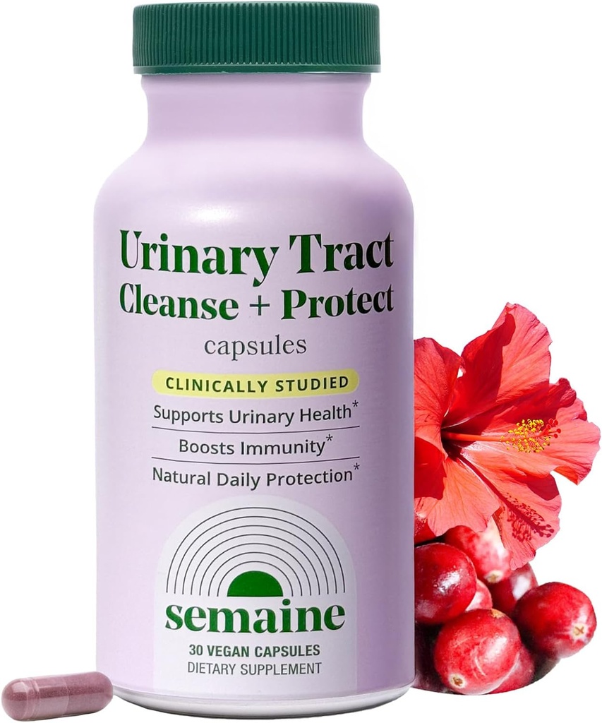 Semaine Urinary Tract Cleanse & Protection – 30 ct, Bladder Support Suppose for Women, Flushes Urinary Tract. 互联网档案馆的存檔,存档日期2013-09-02.,. 将Cranberry Proanthocyanidins与希比斯斯结合.