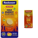 Redoxon 最大能量 Citrus Effervescent 板块 免疫支持包 维生素 C 锌 Effervescent 橙色免疫支持板块