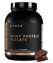 Kaged Whey蛋白蛋白隔离粉 巧克力 100%纯度低乳糖 Whey 100% 工作后恢复饮料 支持肌肉建筑 – 男女补充 – 41 服务