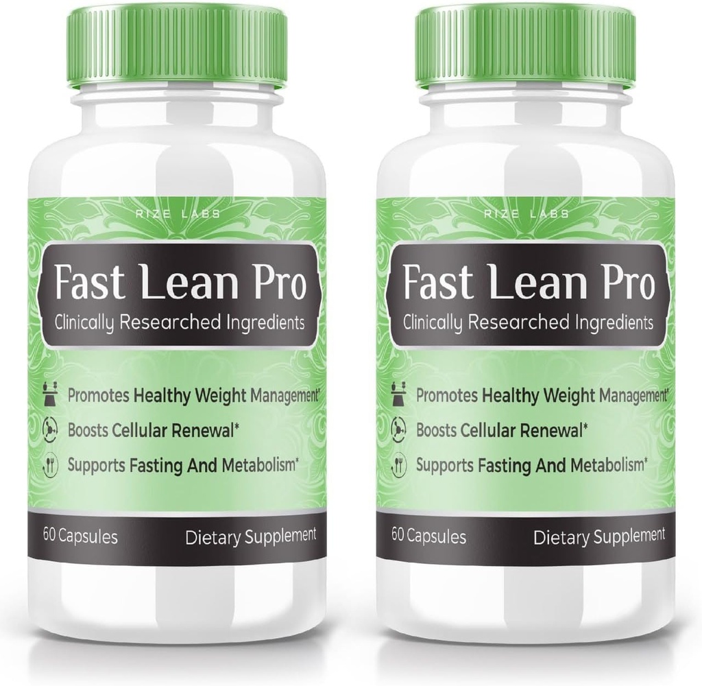 rize 实验室 - Fast Lean Pro Editary Supplements, 超强性高级公式卡普尔,非转基因生物,促进健康体重管理(120卡普尔)(官方包装2)