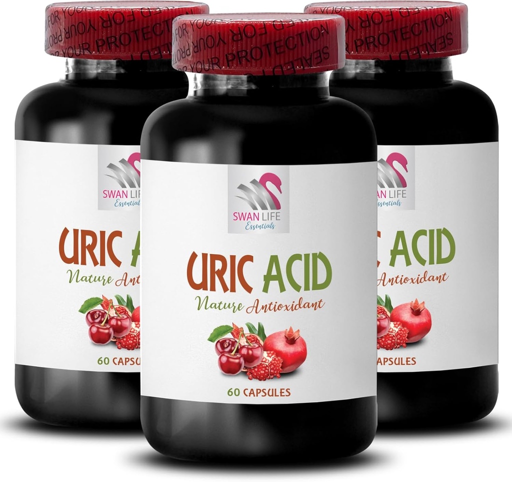 自然减少尿酸 - URIC ACID - 减少尿酸,食物减少尿酸,如何降低尿酸,如何减少尿酸,食物减少尿酸,尿酸,食物避免3Bot 180Cap