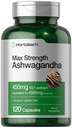 Horbäach Ashwagandha 补编 最大力量 120卡普勒斯 非GMO,格鲁滕自由