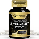 喜马拉雅省Shilajit男子-1,500mg Shilajit Capsules男子-纯 Shilajeet 天然富尔维奇酸妇女-Shilajet 增强能量和免疫支持-120计数(第1包)