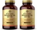 Solgar Evening Primrose Oil 500 mg - 180 Softgels, pack of 2 - 冷压GLA的来源 - Gluten Free,乳品自由 - 360 总服务