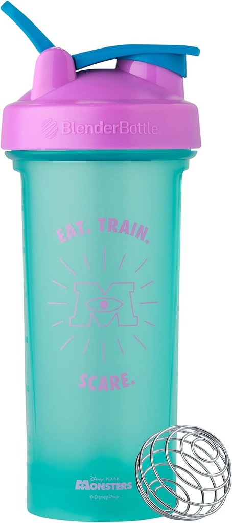 BlenderBottle Pixar Classic V2 Shaker Bottle Pottle Perfect for protein Shakes and Pre Workout, 28-Ounce, Monsters Inc. (原始内容存档于2018-03) (英语).