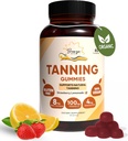 Tanning Gummys, Daily Gummie with Beta-Carotene & Vitamin C & Astaxanthin, Natural Tanning Supplement, Vegan, Non-GMO - 180 Gummys - 包装3