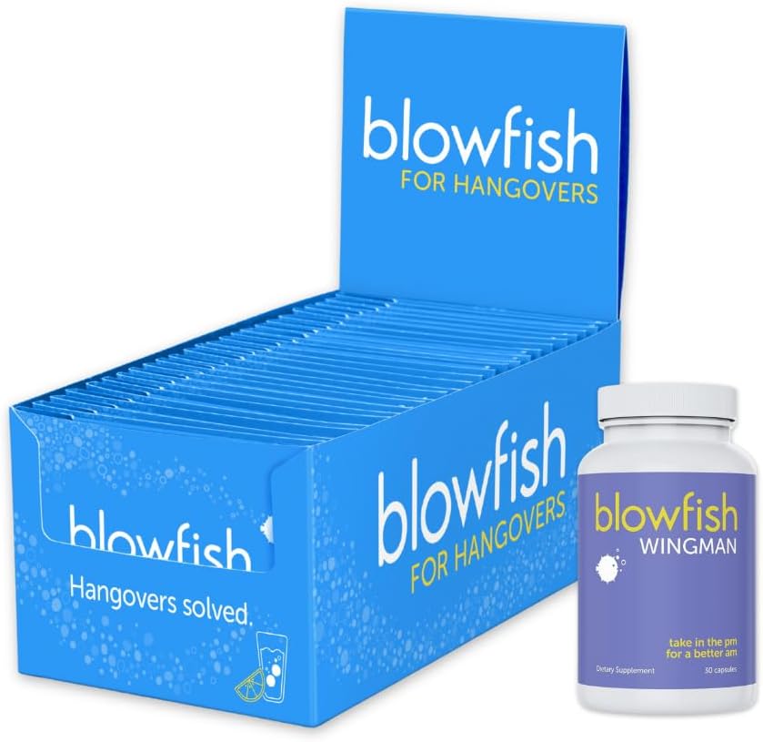 Blowfish完全恢复系统:加强恢复的早间救济-25个单剂量箱和30个药丸