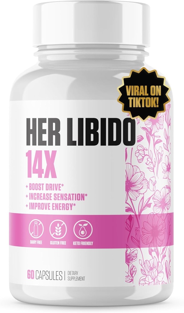 EPN 补充 其 Libido 14x 额外力量 ##1 标定女性增强和能量助推器 增速驱动器 Boost Mood, Balance Hormones w/ BioPerine, Ashwagandha, Maca Root + 11 More - 60 Pills