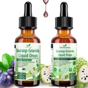 2 Pack Soursop Bitters 液态Soursop 提取多维特敏 滴水器 W. Sea Moss, Grape Seed, Elderberry, 未精炼的Soursop 油换皮肤, Immune Boost, 文摘援助