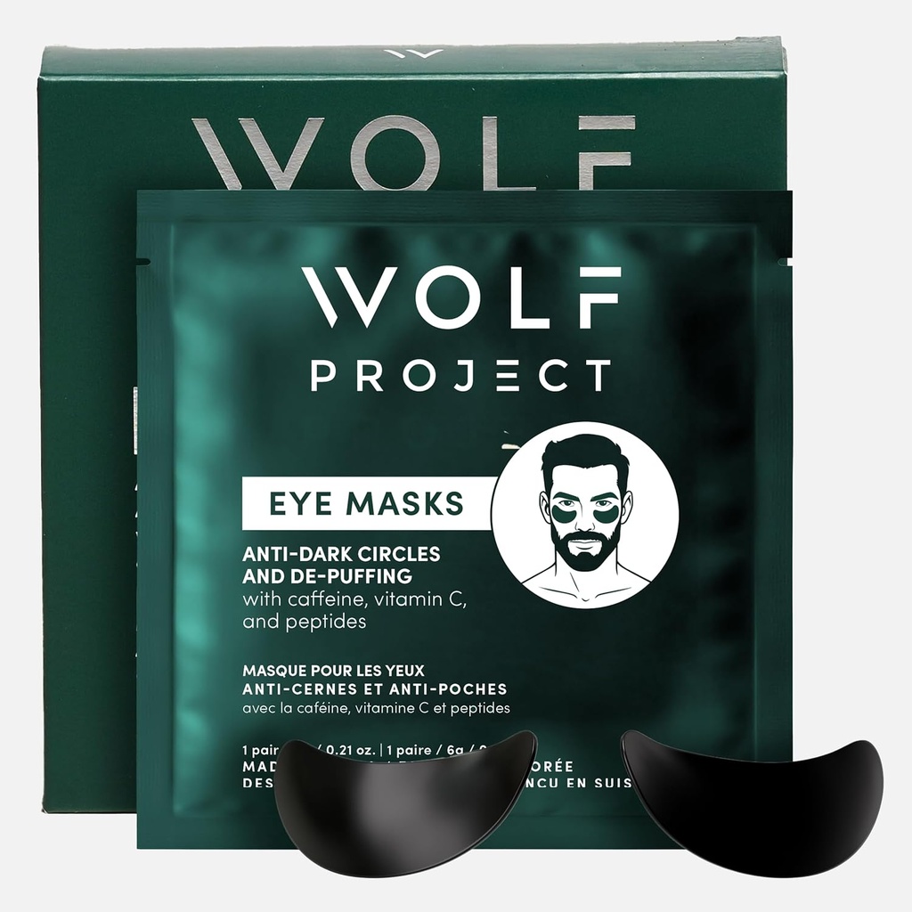 狼计划(英语:Wolf Project Under Eye Patches)(5对) 对于暗圆,普菲眼,和皱纹-与咖啡因,维生素C和佩普提斯. 在眼罩下减少疲倦的眼睛和眼袋下