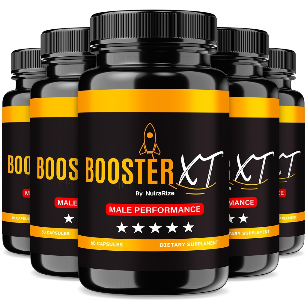 NutraRize(5个男性助推XT包,男性增强盖,支持日常能量和峰值性能的Premium公式,综合健康多维他命药,审查(300个盖))