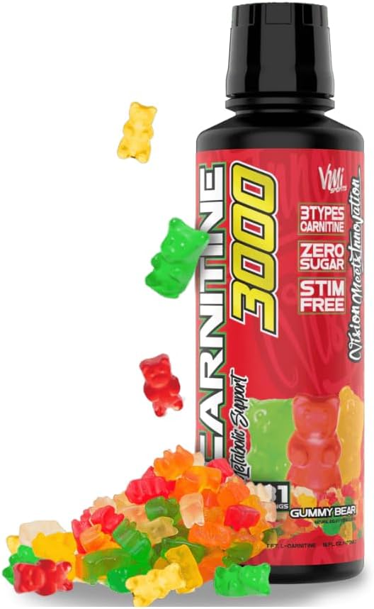 L-Carnitine 3000 液态 → 3000 mg carnitine 补充 → 零卡路里 零糖 Keto 对男女友好 – Great Tasting → 31 services (Gummy Bear, 16 f.