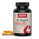 Jarrow公式 B-Right - 100 Vegie Caps - 低氧维生素 B-Complex公式 - 能量和代谢支持 - 促进大脑,心脏和心血管健康 - 100 服务