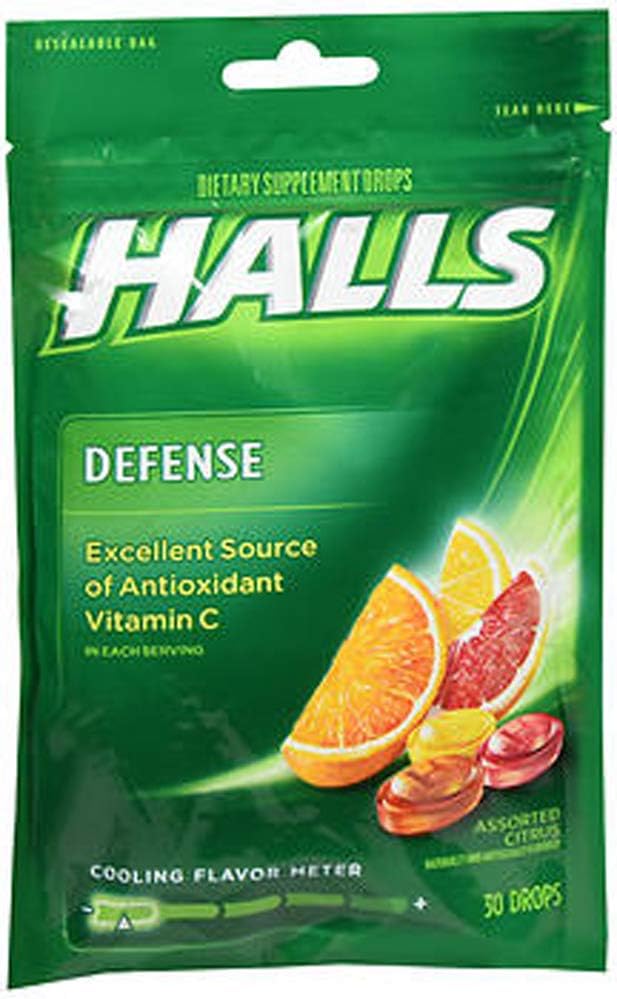 Halls Defense Vitamin C 各类柑橘补充剂滴 - 30滴