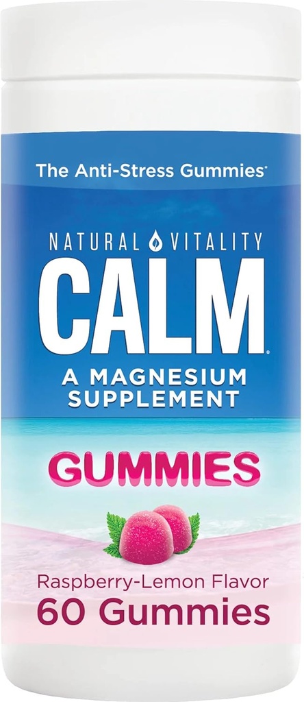 Jogi Calm Gummys, Magnesium Supplement, Raspberry-Lemon Flavor, Conferent, 美味的Gummys: 自然生命 alviality Calm Gummys for 成人有大品味的Raspberry-Lemon Flammies 60 Gummys.