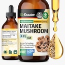 BIO KRAUTER Maitake蘑菇提取器 - Maitake 液体补充剂用于免疫支持 - 每服680毫克 - Vegan,酒精和糖自由滴4 Fl.Oz.