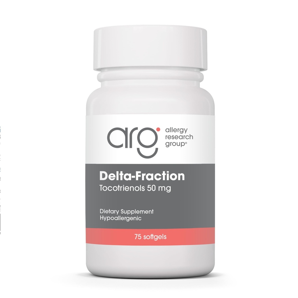 过敏研究小组 Delta-Fraction Tocotrienols 补编 - 50 mg 维生素E, Annatto, Gamma, Tocotrienols Only, Tocopherol - Free, Hypoallergenic, Softgels - 75 counts