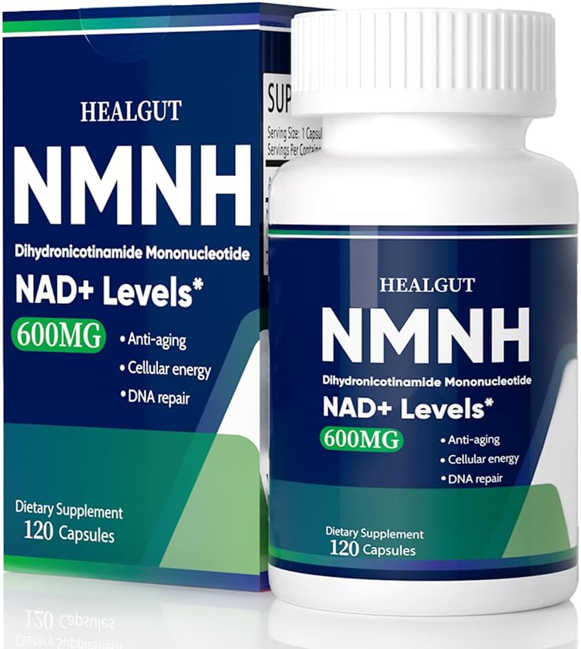 NMNH 替代品 NAD+ 支持: 600mg NMNH 补编,120 NMNHH Capsules