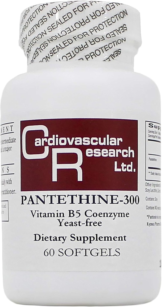 Pantethine 300mg(Pantesin) 60 软胶 - 2 Pack - 生态公式/心血管研究