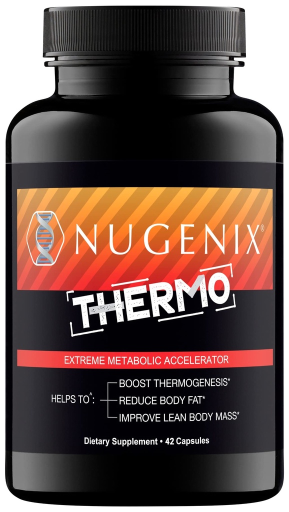 Nugenix Thermo - 热致性脂肪燃烧器补充药丸,用于男性,极端代谢加速器,42 Counter