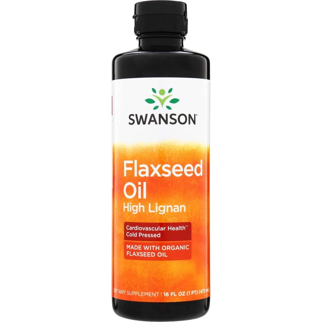Swanson Flaxseed Oil High Lignan (Omegatru) 16 f Ounce (473毫升) 液体