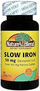 Nature's Blend 慢铁50mg, 每瓶60块平板电脑(包2)