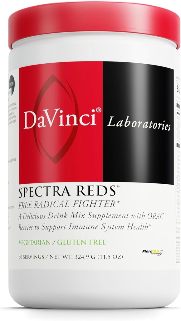 DAVINCI Labs Spectra Reds - 抗氧化剂健康饮料混合剂补充剂* - 用葡萄种子提取剂的Immune & Liver健康援助* - 粉末补充剂支持眼和心脏健康* - 30 services (324.9克)