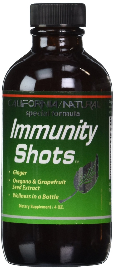加利福尼亚自然豁免 4oz瓶装锌、有机姜根、Oregano油 - Potent & Pure Imune System Booster - Imune System Supports (Pack of 1)