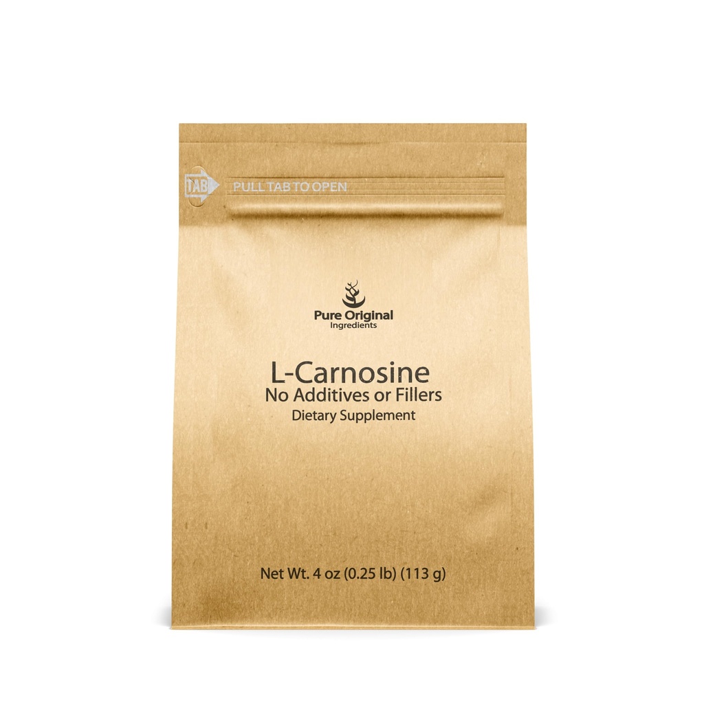 L-Carnosine粉剂(4 oz),膳食补充剂,实验室验证,无添加剂或填充剂