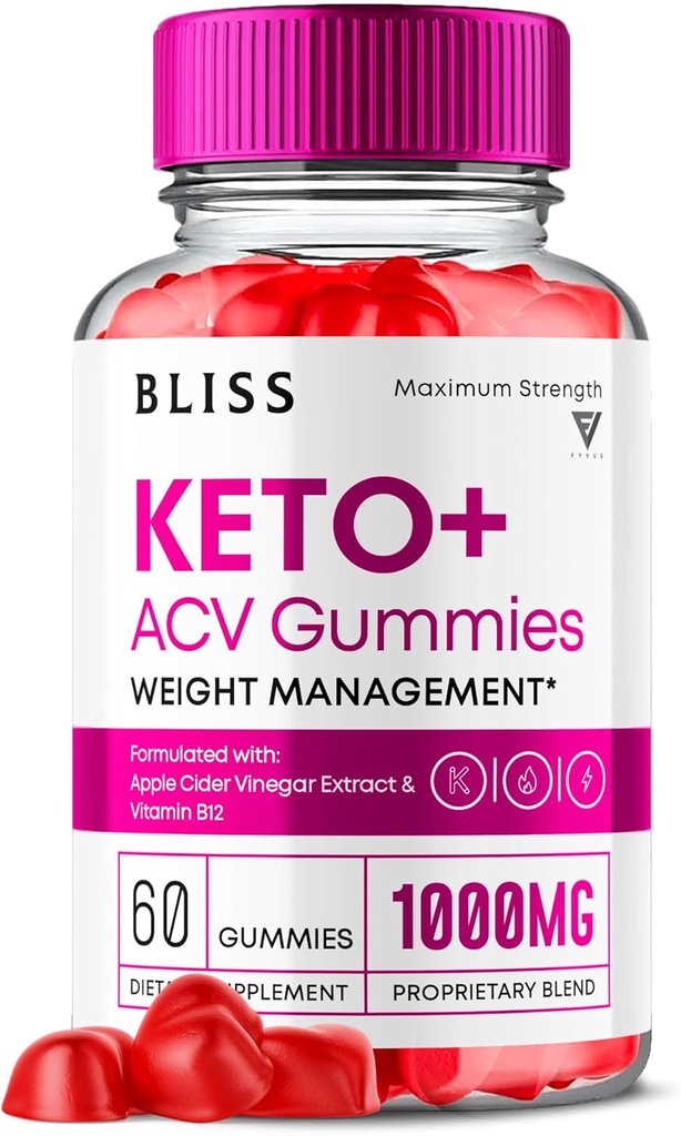 Bliss Keto ACV Gummys 高级支持 Bliss Keto Gummys Keto Kummys Keto+ ACV Apple Cider Vinegar Folate Vitamin 补充, Blissketo Keto+ACV 1000MG Folic Acid (60 Gummys)