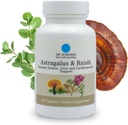 Robaina Astragalus & Reishi Capsules博士 – Immune, Liver & Cardio血管支持 – High-potency Herbal Blend – Vegan, Non-GMO, 美国制造, 60 Capsules