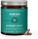 保护现在的有机Chaga蘑菇 补充 - 8:1 双节拍 60 Vegan Capsules (450mg) 60 services - 有机野生- Harvested Chaga