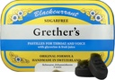 GRETHER的无糖黑currant Pastilles - 天然干口救济 - 舒畅喉咙与健康之声 - 给歌手的礼物 - 3.75 oz. 1 pack
