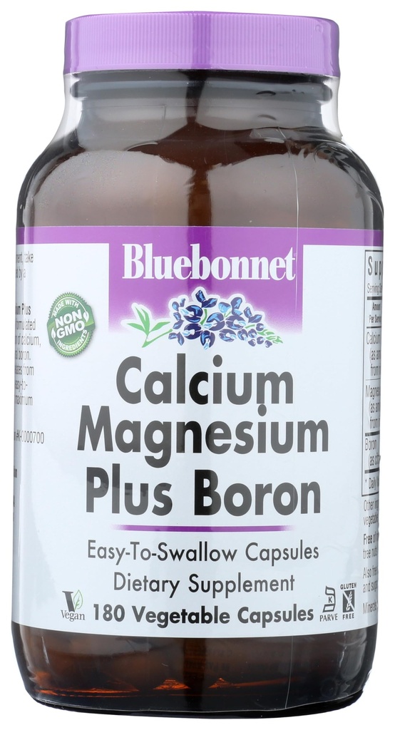 BlueBonnet Calcium 镁加硼化物,脱白,180个计数