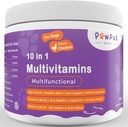 Multifunctional Dog Supplements and Vitamins, Silymarin, Green Lipped Mussel, Glucosamine, MSM, Salmon Oil, Probiotics, Co-Q10, NMN, Antioxidant, Immune, Gut, UTI, Radiant Skin & Coat