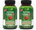 Irwin Naturals 双动脂肪燃烧器 RED - 75 液态软胶,包2 - 强热能与硝氧化物助推器 50 总功率