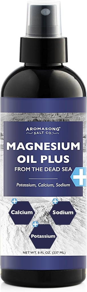 Aromasong 额外力量 Ultra-Pure Magnesium Spray(每喷一次23mg Magnesium) 8 Oz,已知用于舒缓头痛和腿部不适