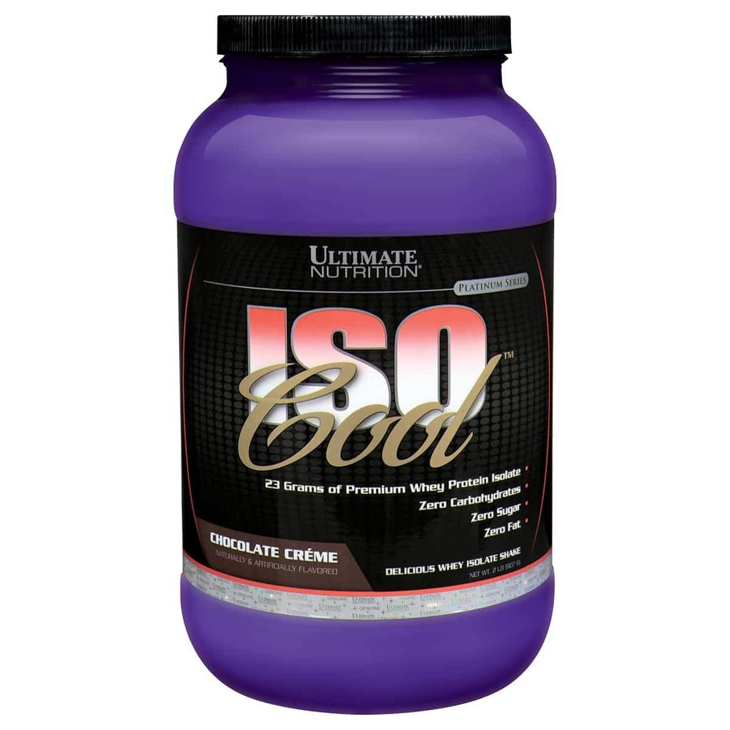 最终营养 ISO Cool Whey 隔离蛋白粉 - Keto Friendly - 糖、碳和无脂肪 - 23克蛋白,巧克力2英镑