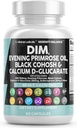 清洁营养素 DIM Evening Primrose Black Cohosh Calcium D-Glucarate Sulforapane Flax种子提取 - 荷尔蒙支持与东奎合作的妇女维生素 - 60 Caps