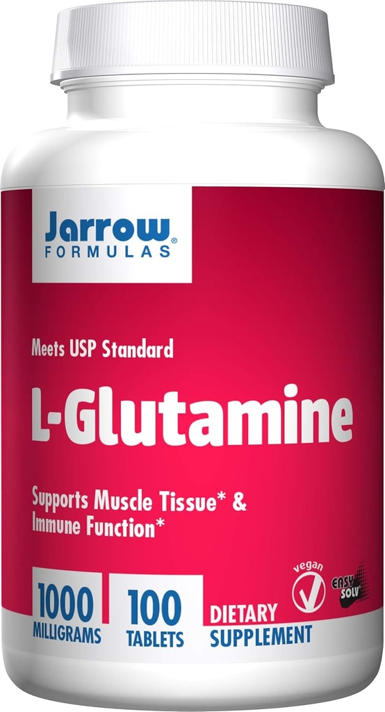 Jarrow 公式 Jarrow 配方 Jarrow L-Glutamine Tabs, 支持肌肉组织与免疫函数, 1 000 mg, 100 计数
