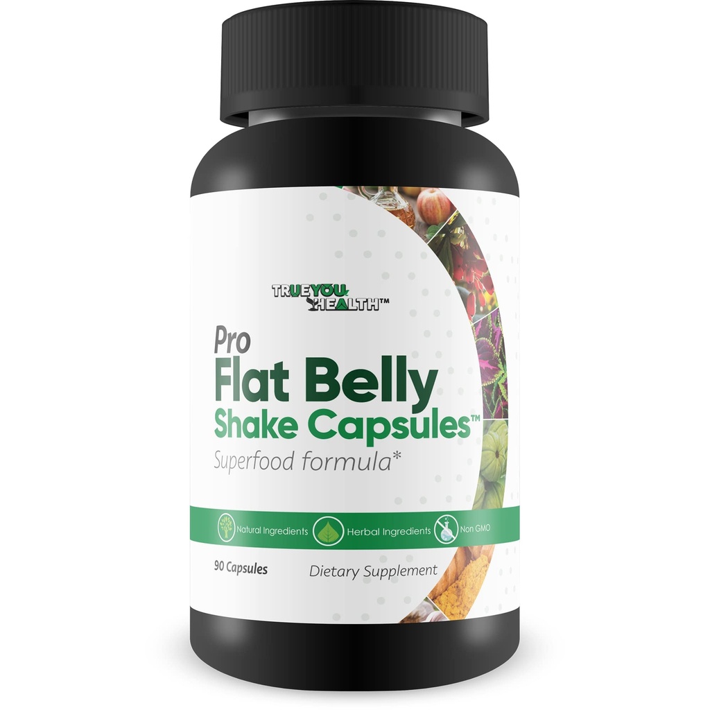 Pro Flat Belly Shake Capsules - Gut Cleanse - 帮助减少布局 - 身体清洁和消化清洁 - 支持整体健康与清洁 - 帮助清除废物和毒素与清洁补充