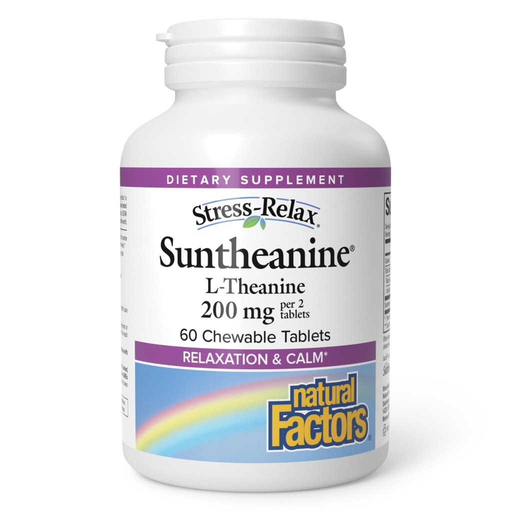 自然因素 Suntheanine L-Theanine 100 mg -- -- 平静展望的健康补充 -- -- L-Thenine补充支持放松睡眠和助眠药 -- -- 60张可嚼药片(30张)