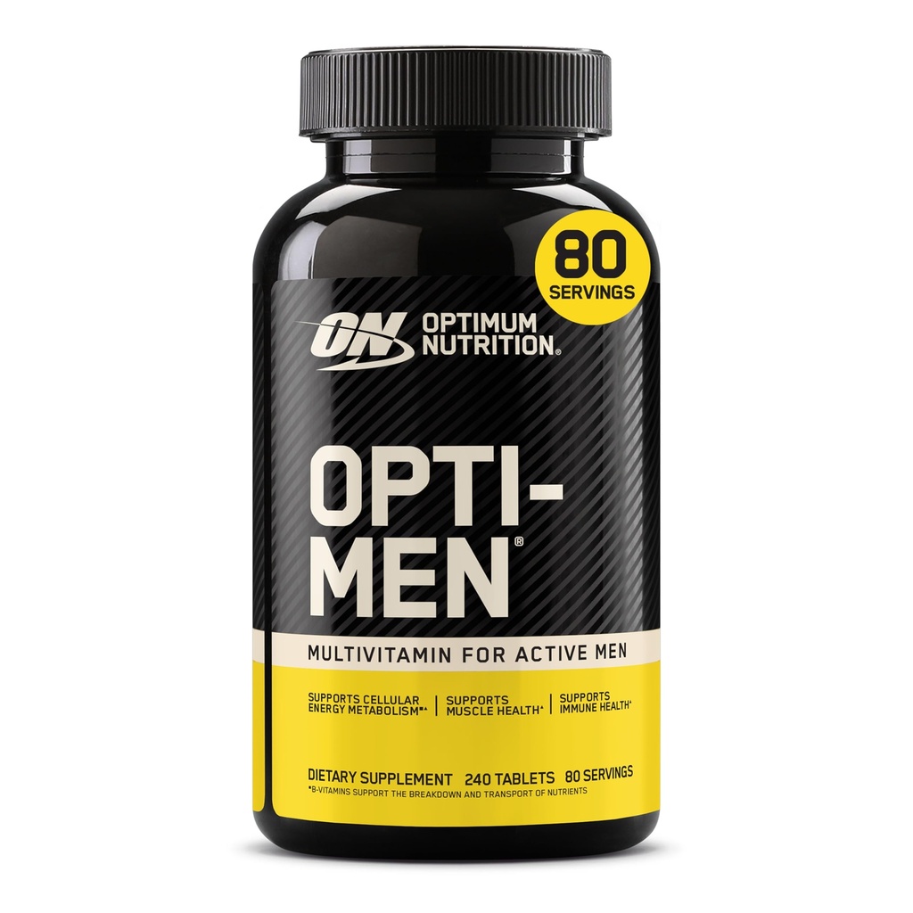 最佳营养 Opti-Men Daily multivitamin for Men, Immune 支持补充 氨基酸,80天供应 240 Counter, (Package May Vary)